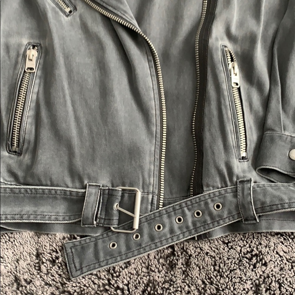 Gray Motorcycle Jacket - Picture 2 of 5